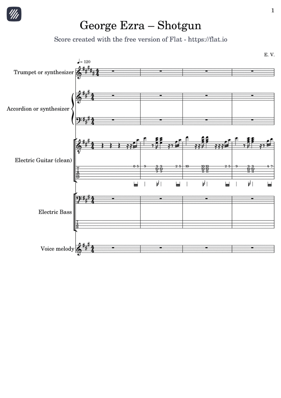 Shotgun Small Ensemble scores gallery preview page 1