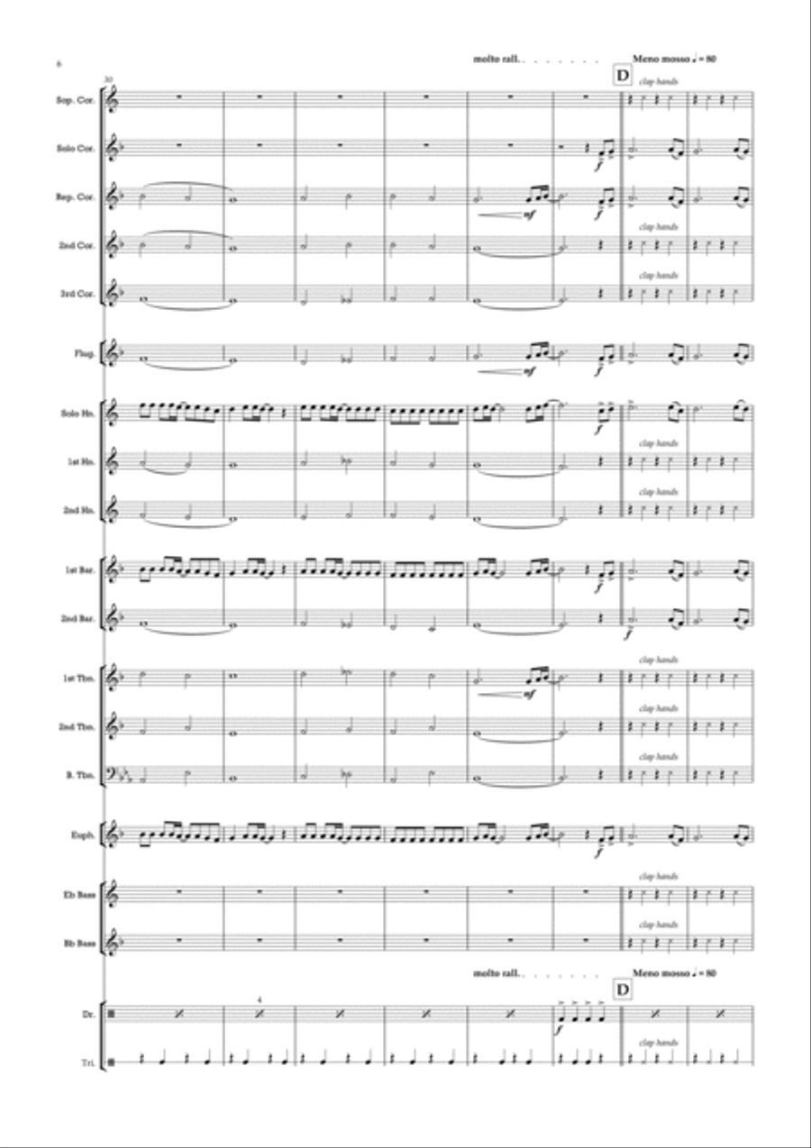 Take Me Home, Country Roads Brass Band scores gallery preview page 6