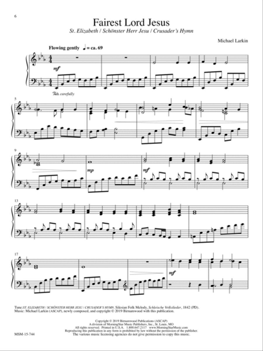 Fairest Lord Jesus: Piano Music for Worship Piano Solo scores gallery preview page 6