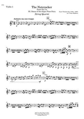 Dance of the Sugar Plum Fairy - String Quartet (Individual Parts)