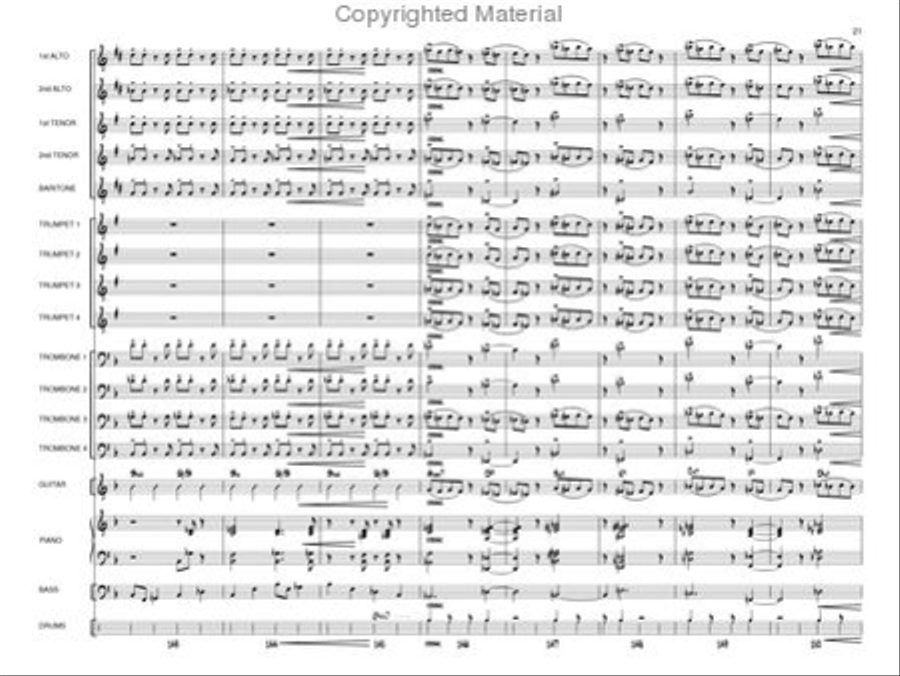 Pedal to the Metal Jazz Ensemble scores gallery preview page 20