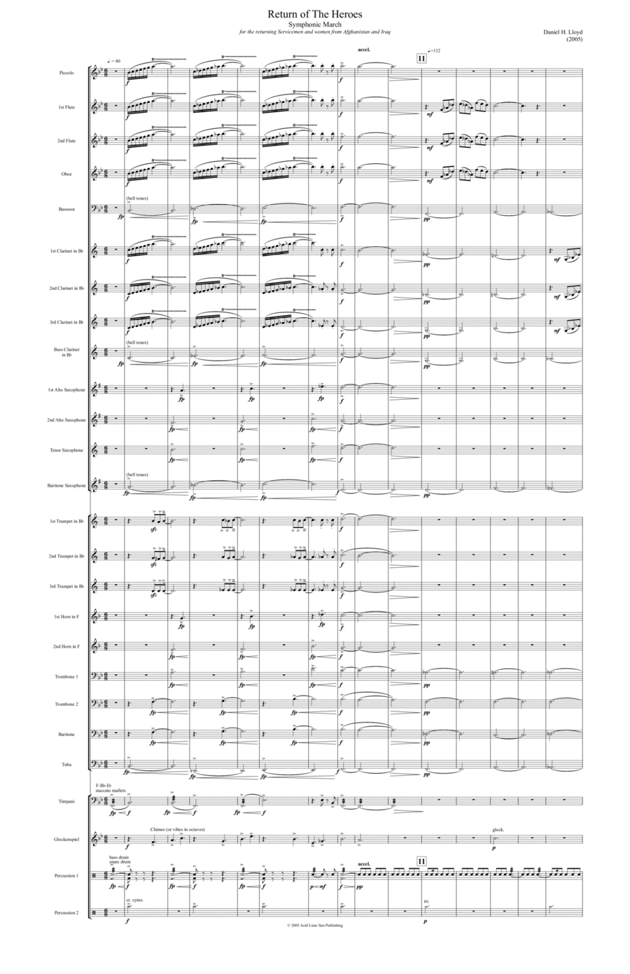 Return of the Heroes Concert Band scores gallery preview page 1