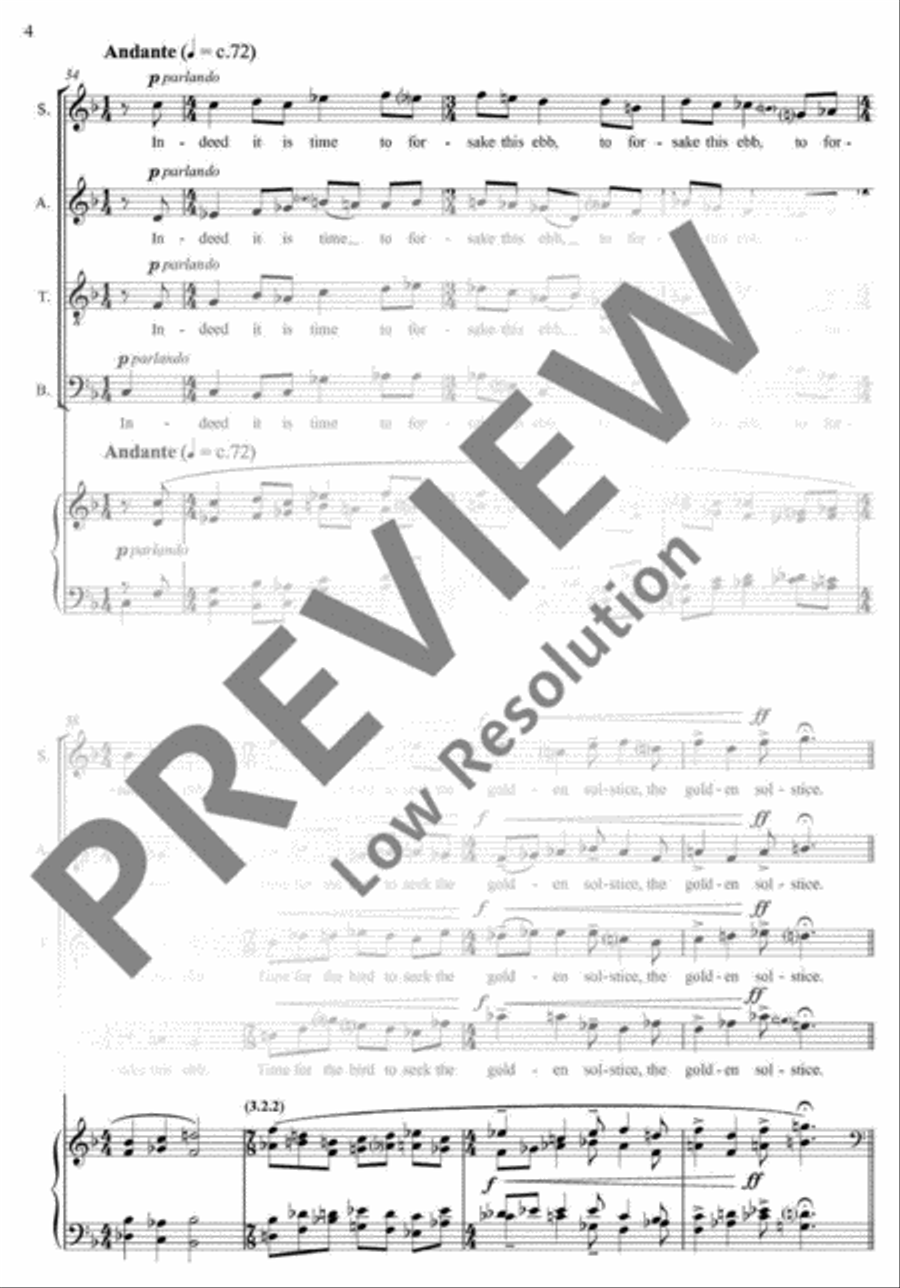The Golden Solstice 4-Part scores gallery preview page 7