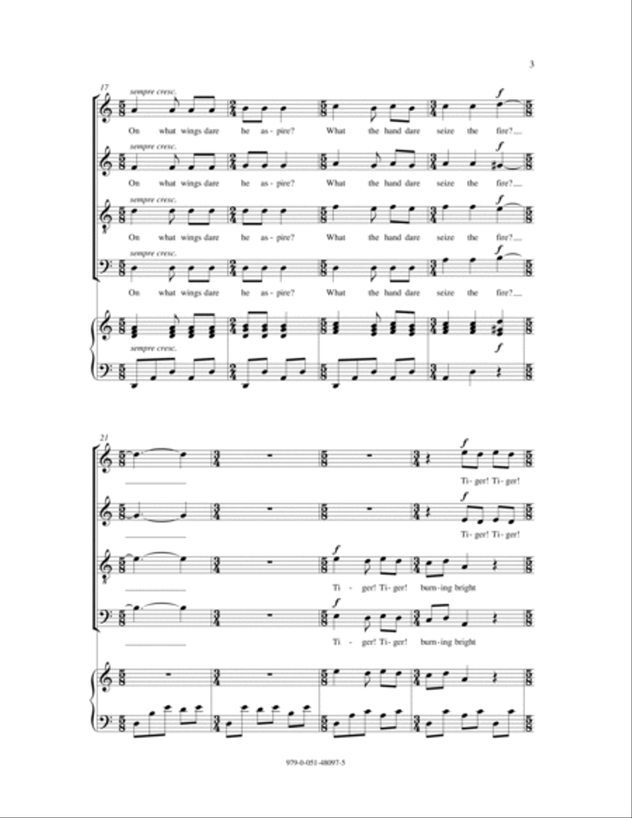 The Tiger 4-Part scores gallery preview page 3