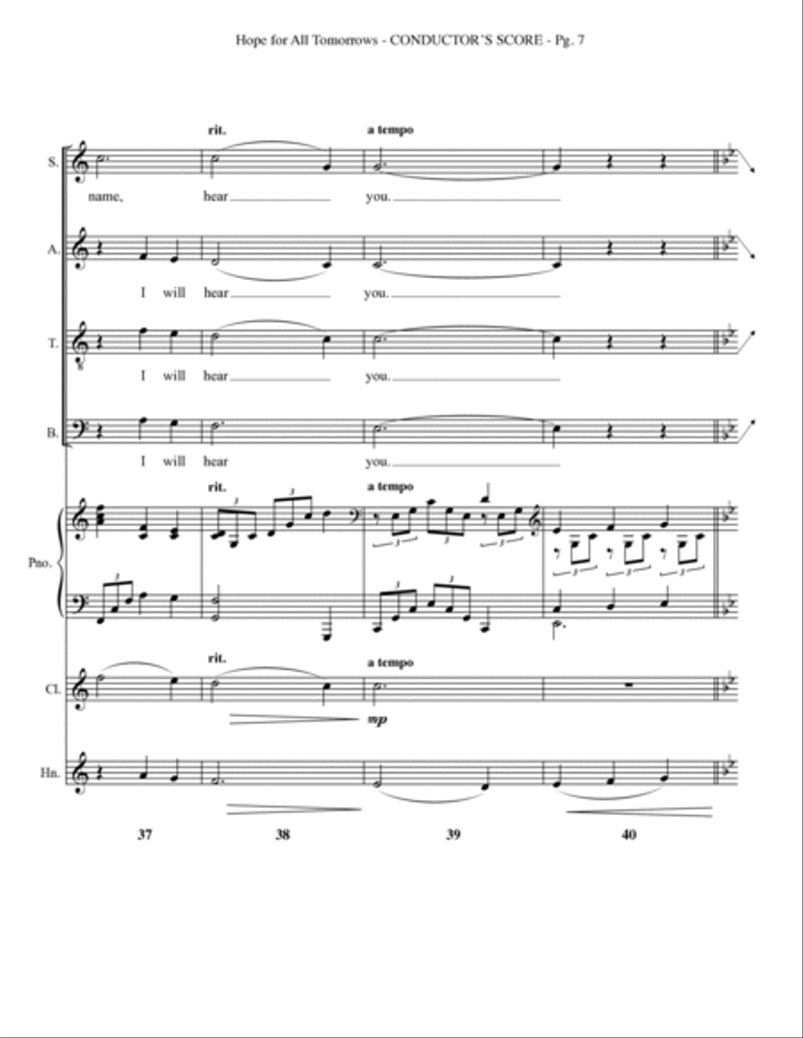 Hope for all Tomorrows Choir scores gallery preview page 9