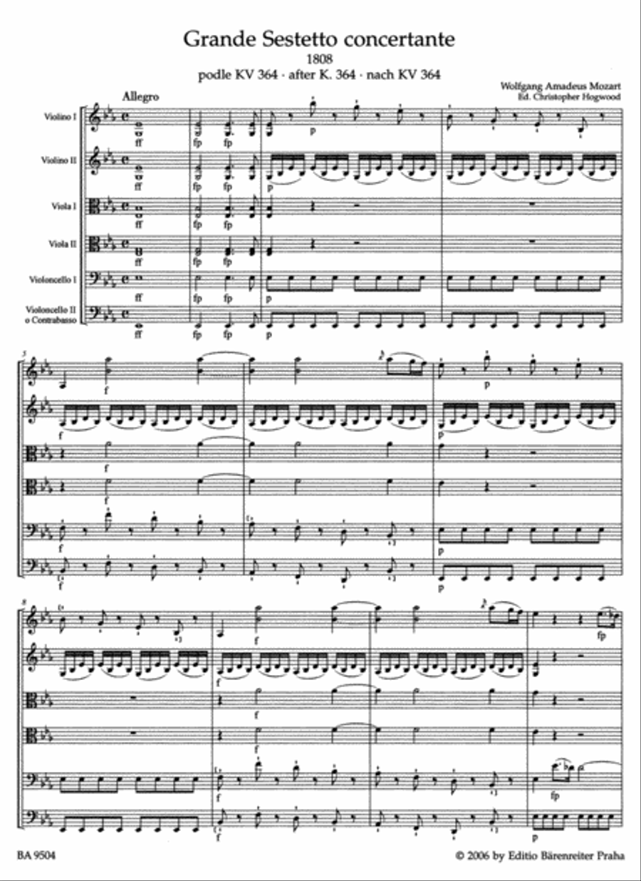 Grande sestetto concertante for String Sextett Chamber Music scores gallery preview page 2