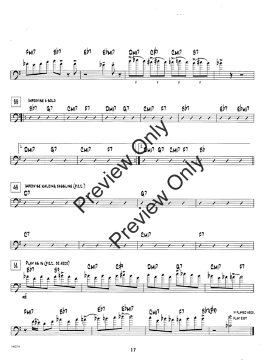 Jazz Solos For Bass, Volume 1 Double Bass scores gallery preview page 17