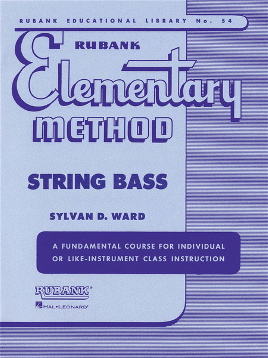 Rubank Elementary Method - String Bass Concert Band Methods scores gallery preview page 1