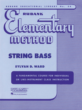 Book cover for Rubank Elementary Method - String Bass