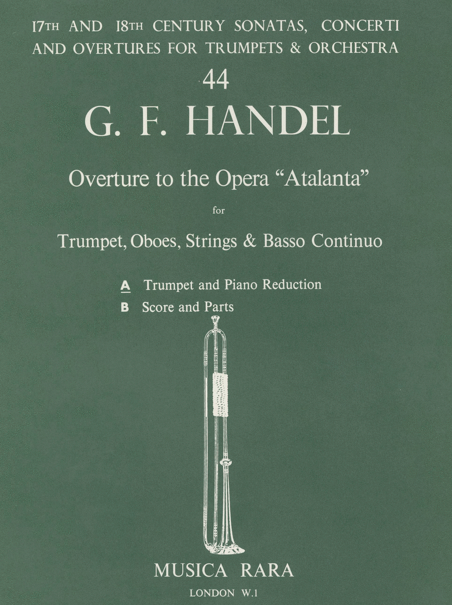 Overture to the opera “Atalanta” Trumpet Solo scores gallery preview page 1