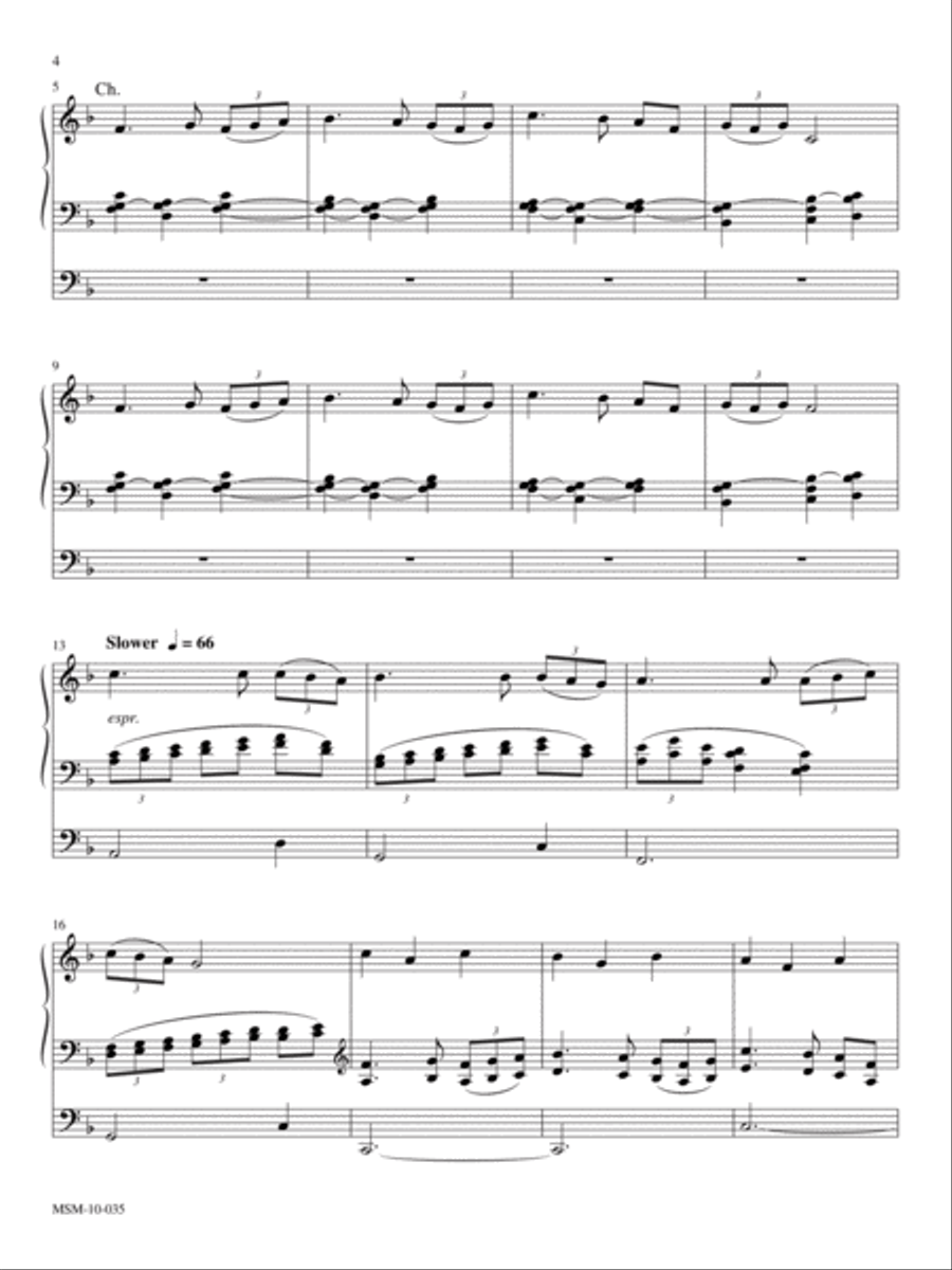 Variations on Hyfrydol Organ scores gallery preview page 3