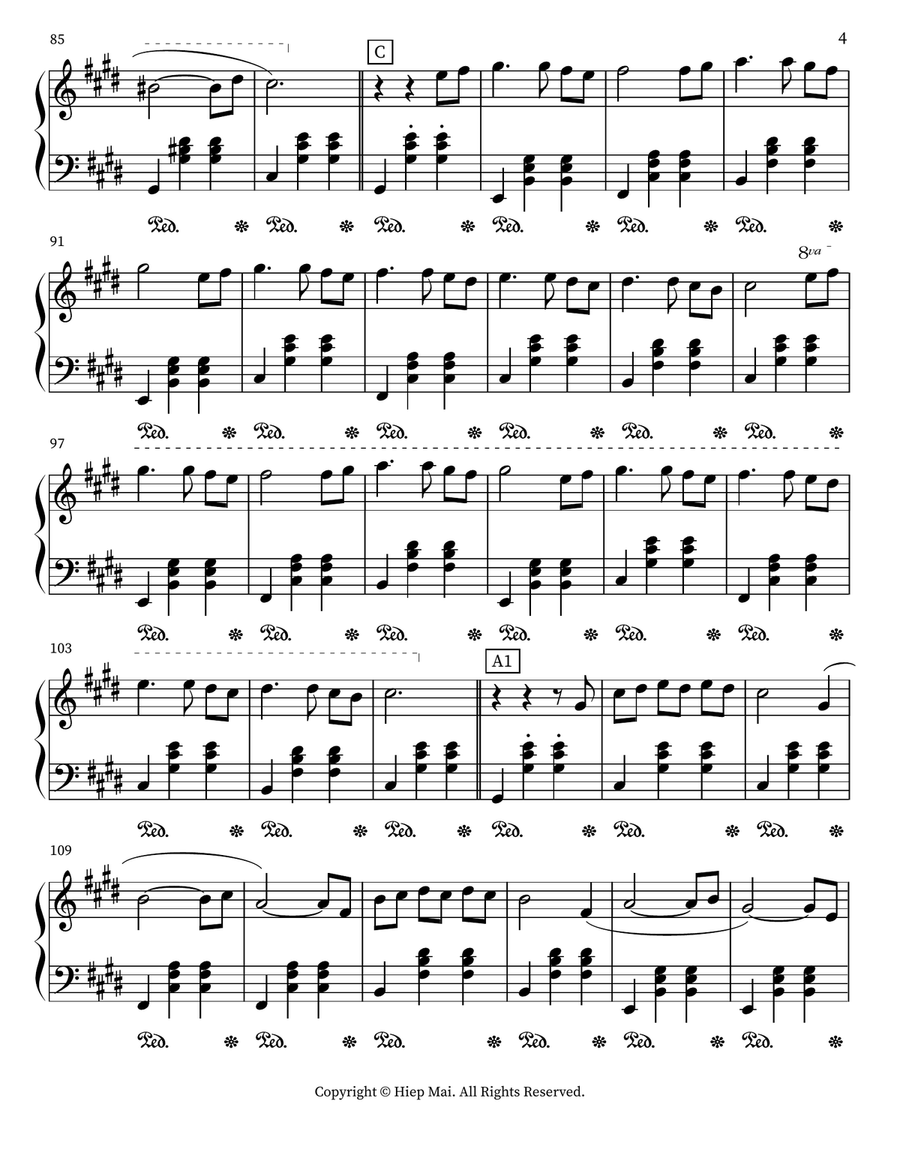 Waltz of Summer Love Waltz of Summer Love Piano scores gallery preview page 4