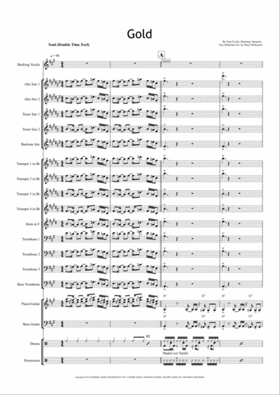 Gold-guy Sebastian Gold-guy Sebastian Alto Saxophone scores gallery preview page 1