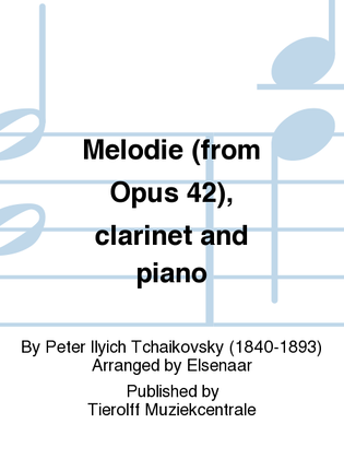 Melodie/Melody - from Opus 42, Clarinet & Piano