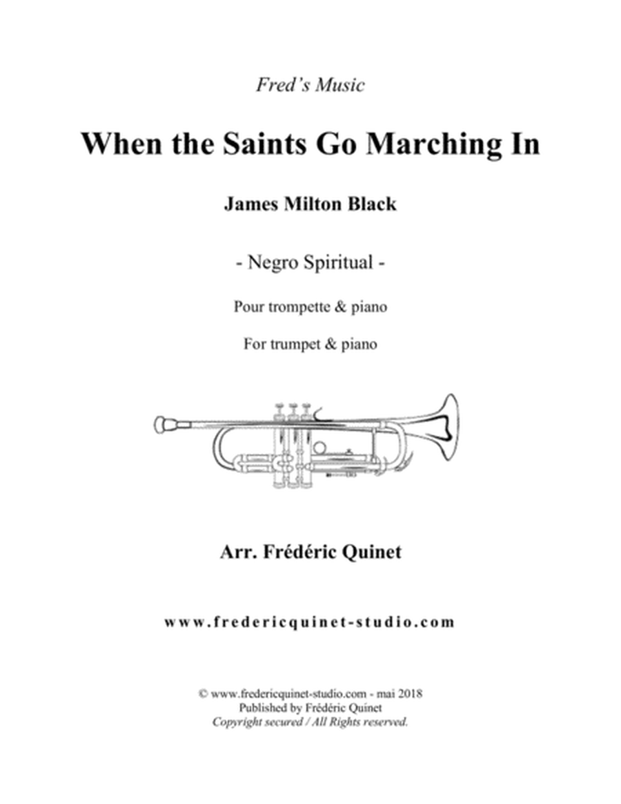 When The Saints Go Marching In for trumpet & piano image number null
