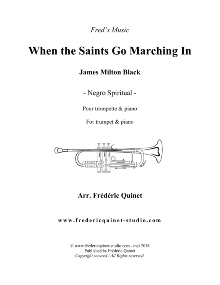 When The Saints Go Marching In for trumpet & piano image number null