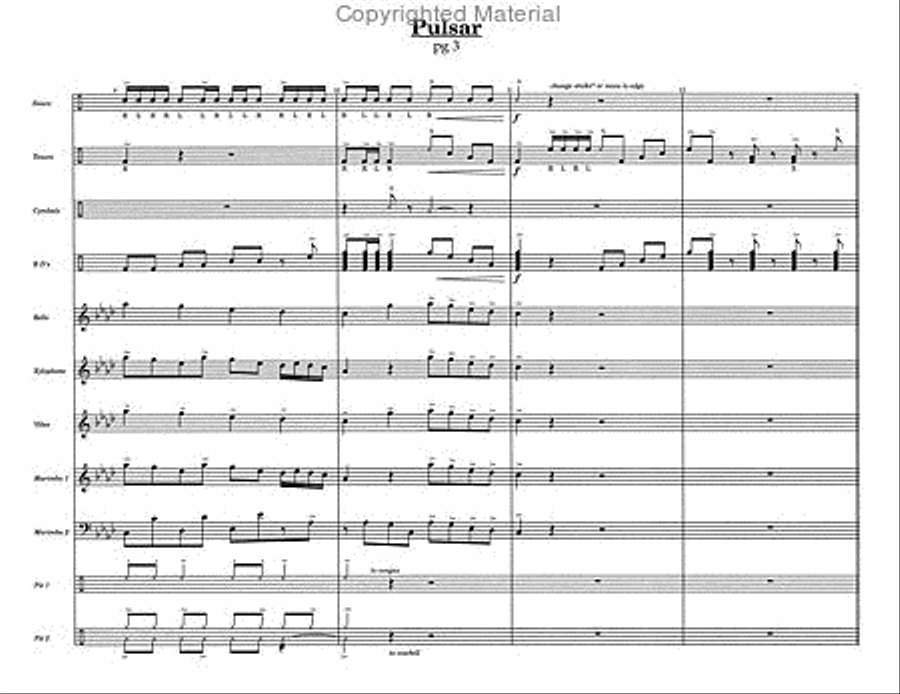 Pulsar Pulsar Percussion Ensemble scores gallery preview page 5