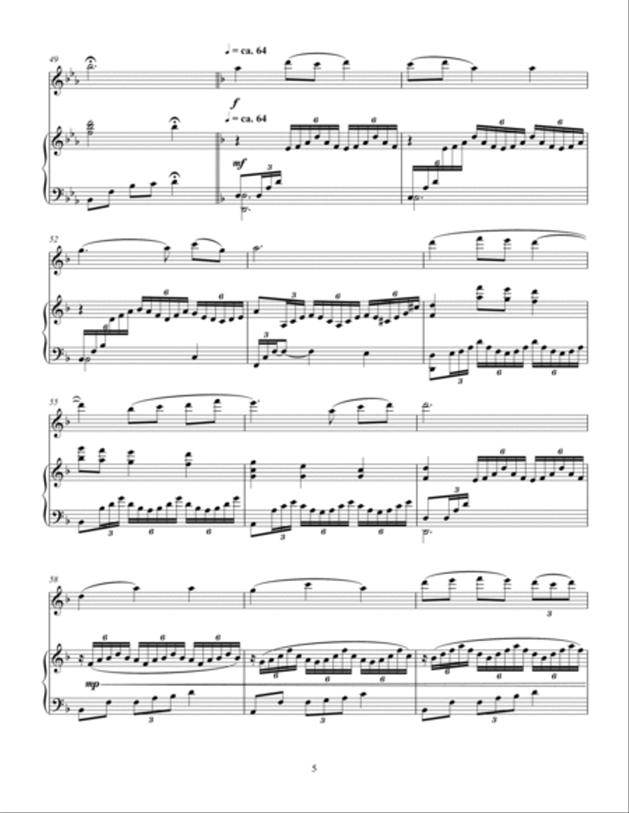 Korean Folk Song - Eommaya, Nunaya (Dear Mom, Dear Sister) Version 1 Flute Solo scores gallery preview page 5