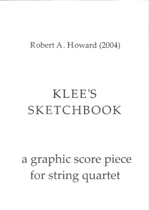 Klee's Sketchbook [full playing score]