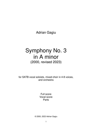 Symphony No. 3 in A minor, op. 17