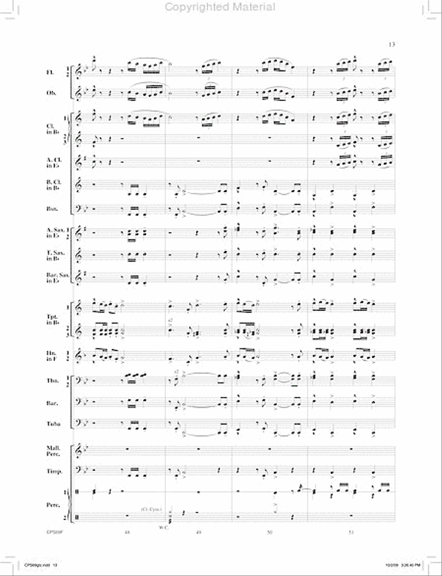 Orion's Sword Orion's Sword Concert Band scores gallery preview page 14