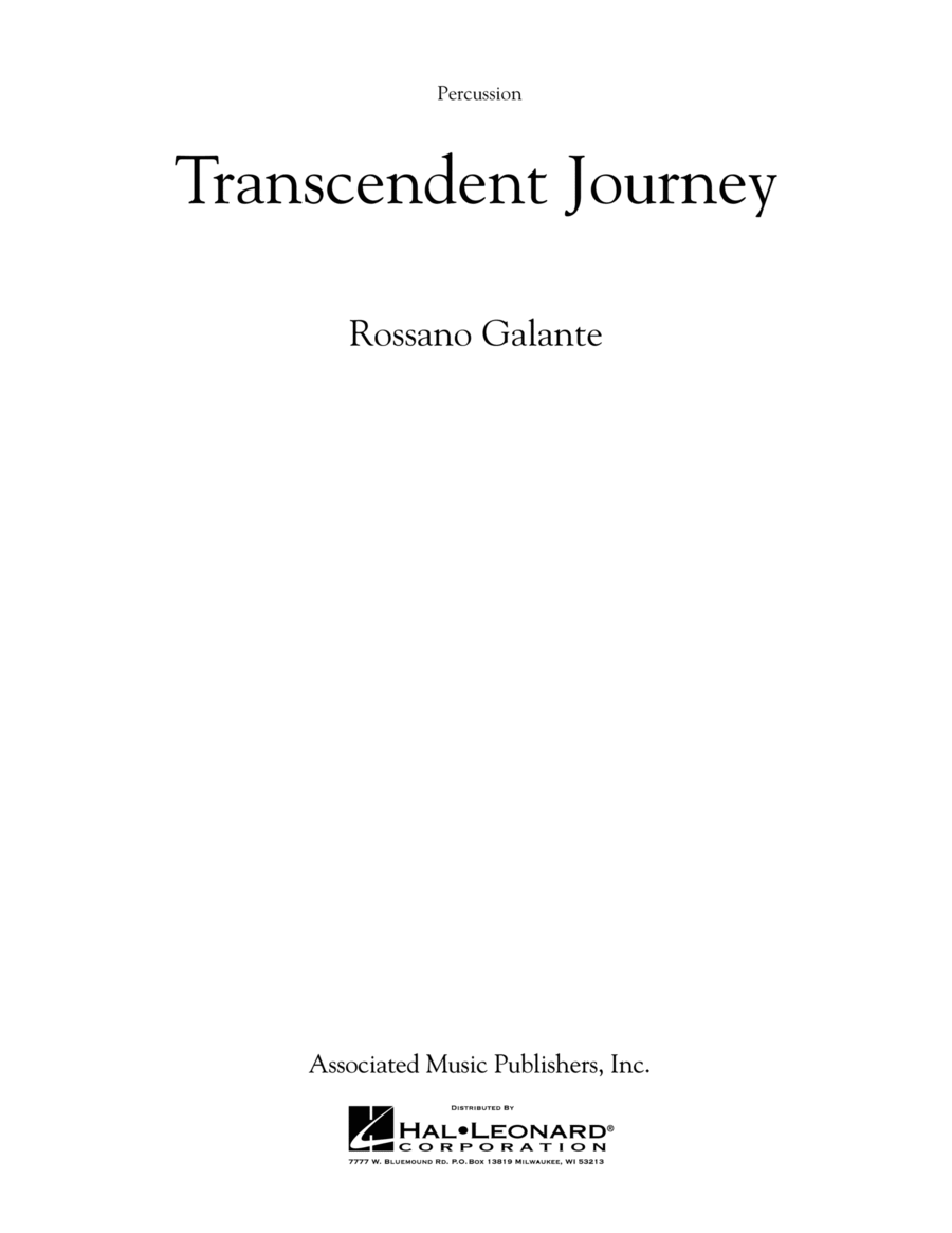 Transcendent Journey - Percussion