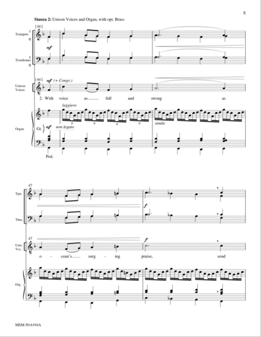 Rejoice, O Pilgrim Throng! Choir scores gallery preview page 5