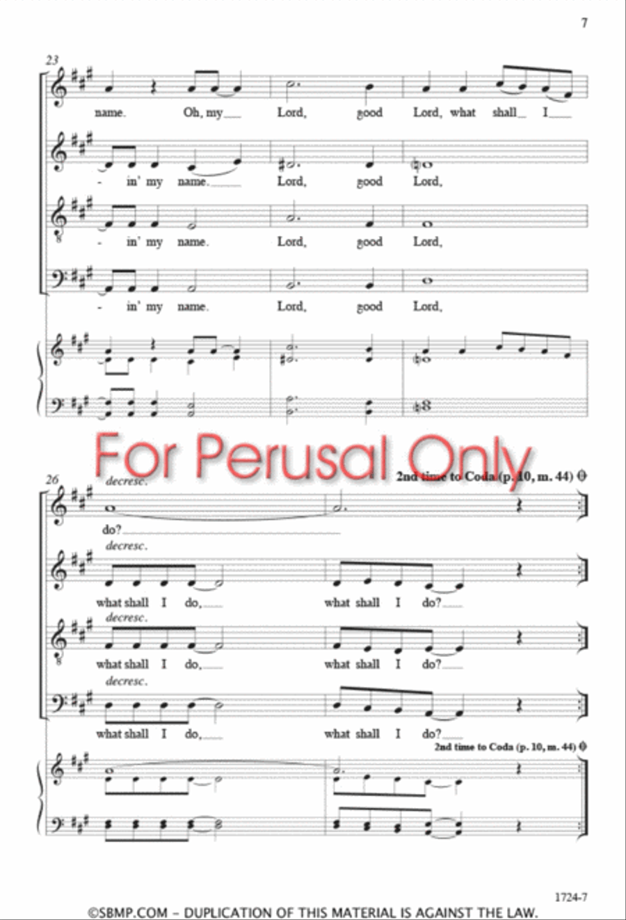 Hush! - SATB 4-Part scores gallery preview page 6