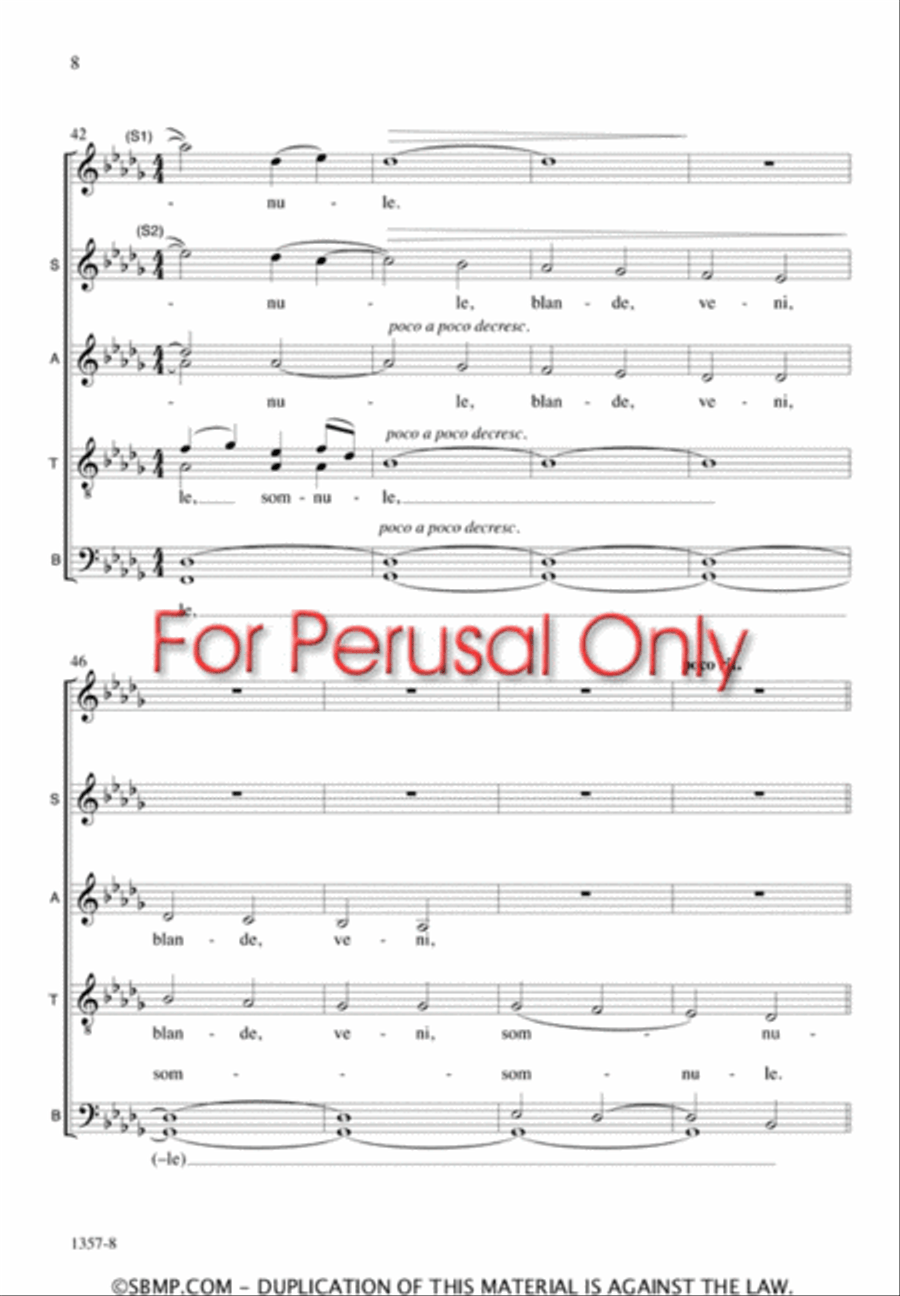 Dormi Jesu - SSATB Octavo SSATB scores gallery preview page 7