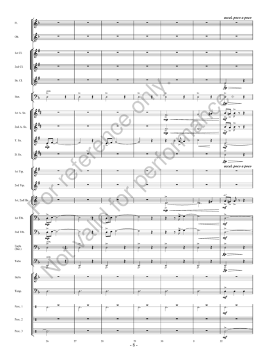 Avalanche! Concert Band scores gallery preview page 9