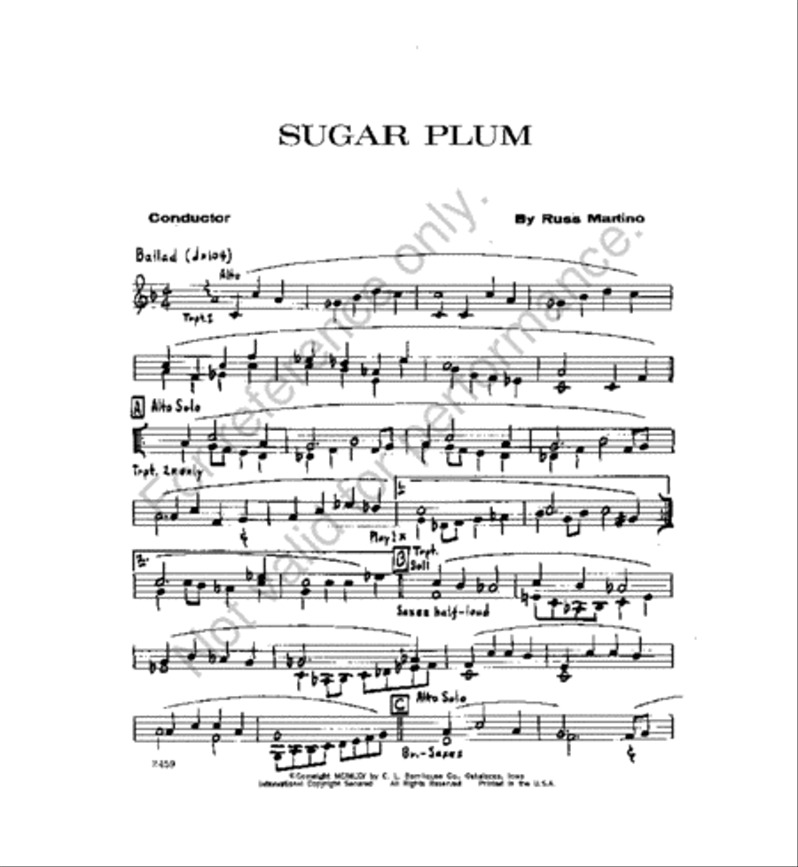 Sugar Plum Sugar Plum Jazz Ensemble scores gallery preview page 2