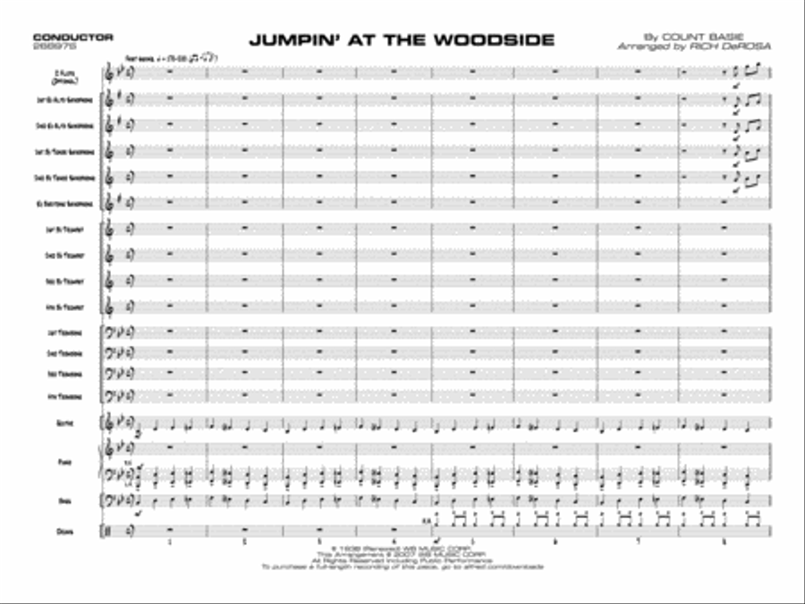 Jumpin' at the Woodside Jazz Ensemble scores gallery preview page 22
