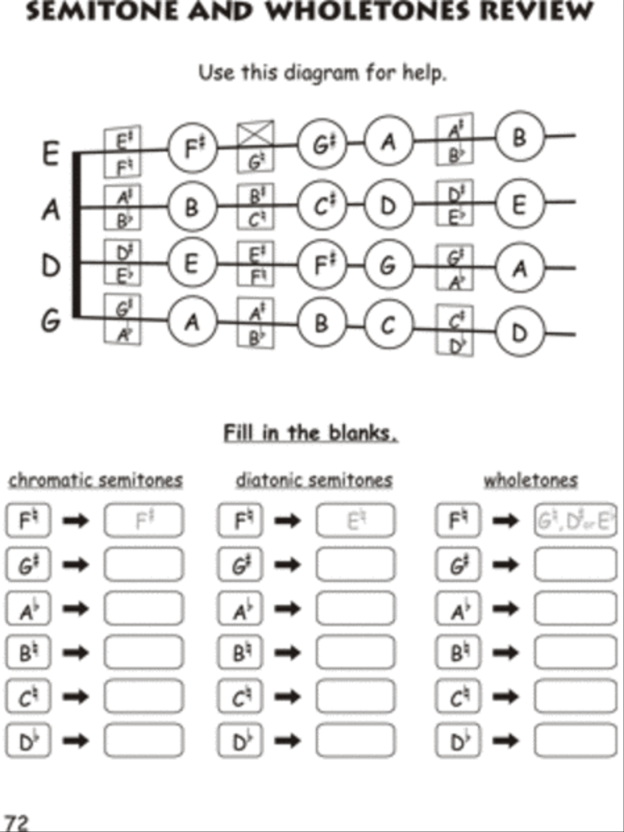 Beginner Violin Theory for Children, Book Three Violin scores gallery preview page 4