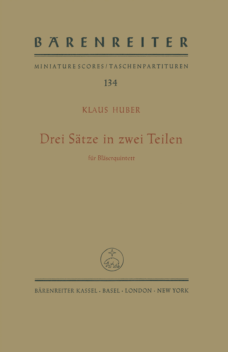 Drei Sätze in zwei Teilen Orchestra scores gallery preview page 1