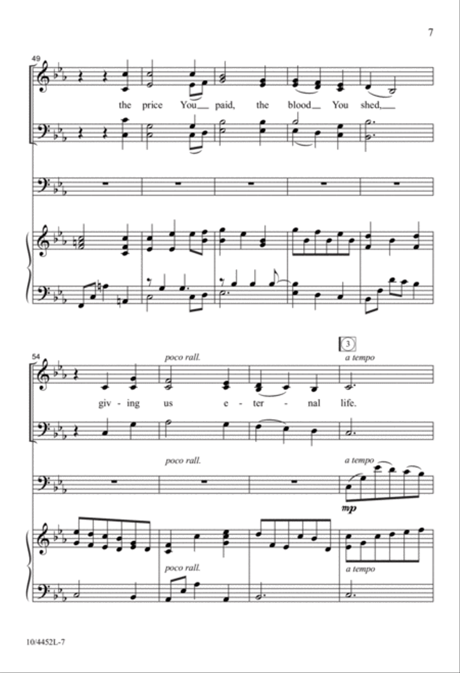 You Took Our Place 4-Part scores gallery preview page 8