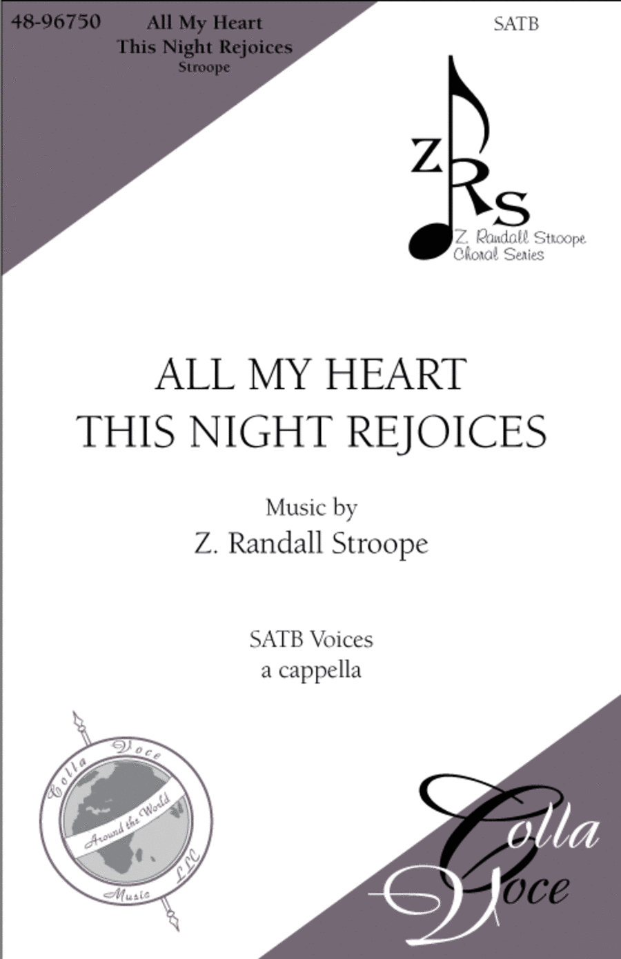 All My Heart This Night Rejoices 4-Part scores gallery preview page 1