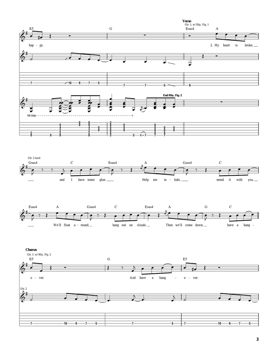 Dumb Dumb Acoustic Guitar scores gallery preview page 3