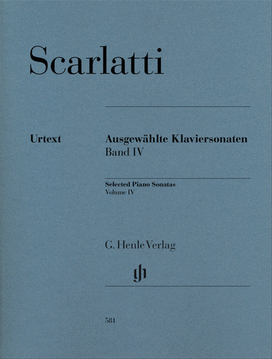 Selected Piano Sonatas, Volume IV Piano Solo scores gallery preview page 1