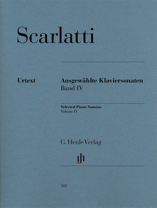 Book cover for Selected Piano Sonatas, Volume IV