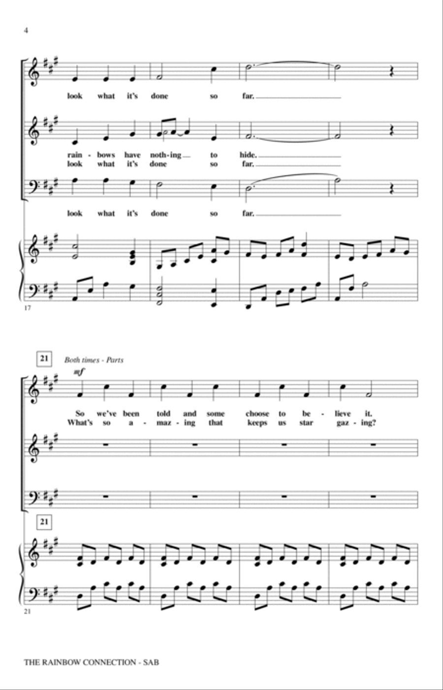 The Rainbow Connection (arr. Audrey Snyder) 3-Part scores gallery preview page 3