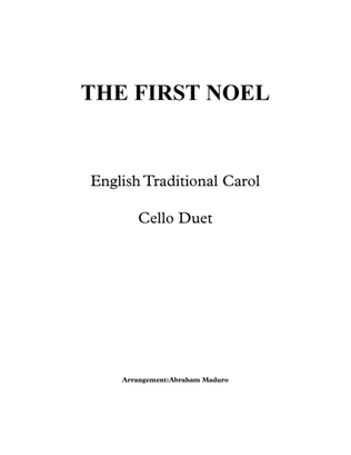 The First Noel Cello Duet Arrangement