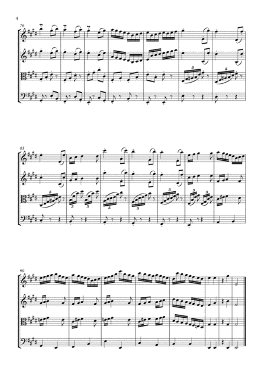 Hungarian Dance №21 Hungarian Dance №21 String Quartet scores gallery preview page 5