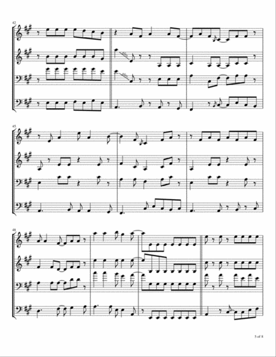 Big Red Car Brass Ensemble scores gallery preview page 6