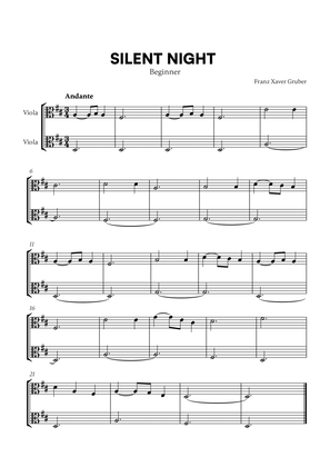 Franz Xaver Gruber - Silent Night (Beginner) (for Viola Duet)