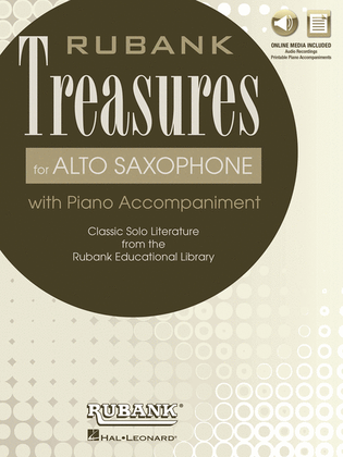 Book cover for Rubank Treasures for Alto Saxophone