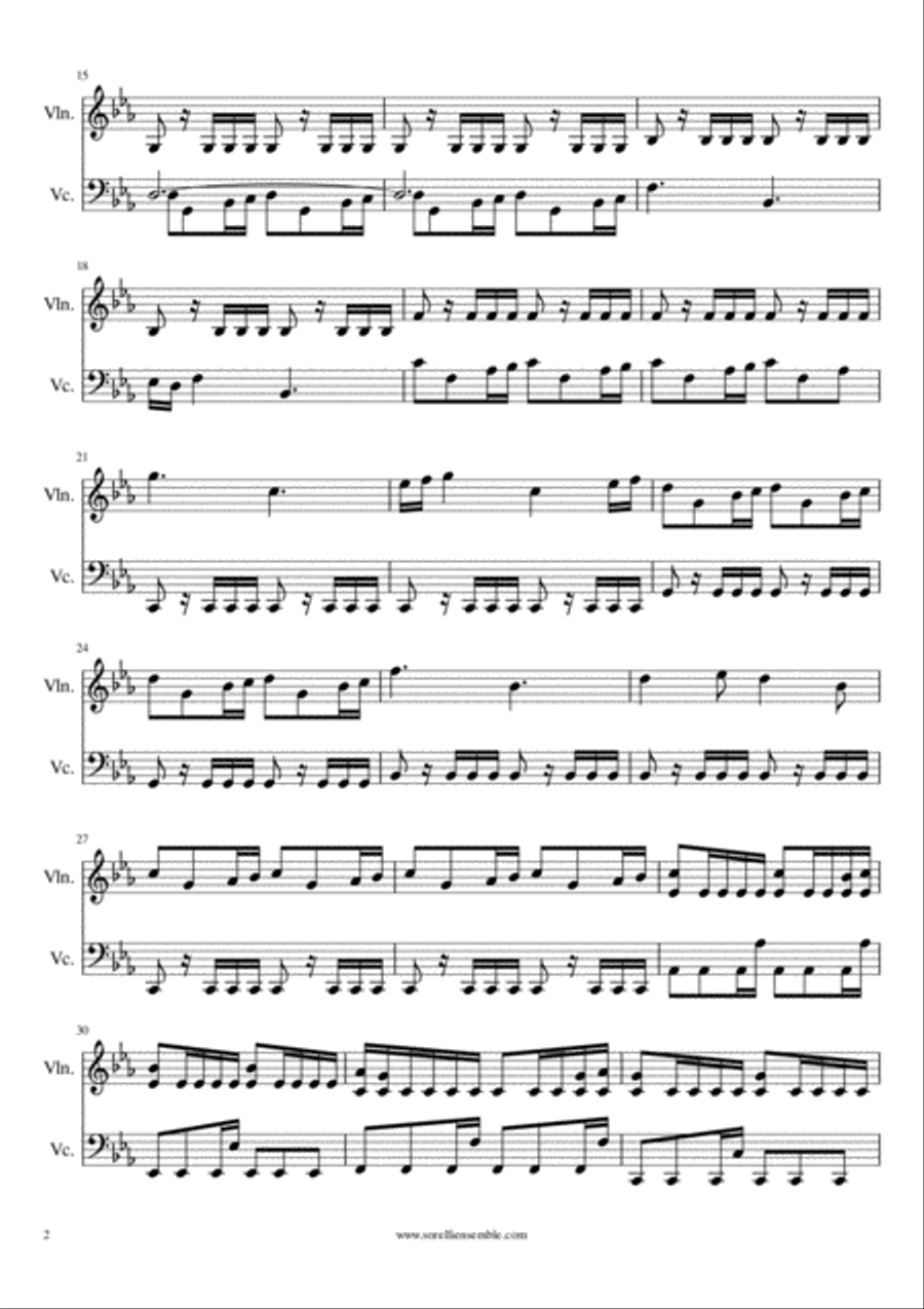 Game Of Thrones Game Of Thrones String Duet scores gallery preview page 2