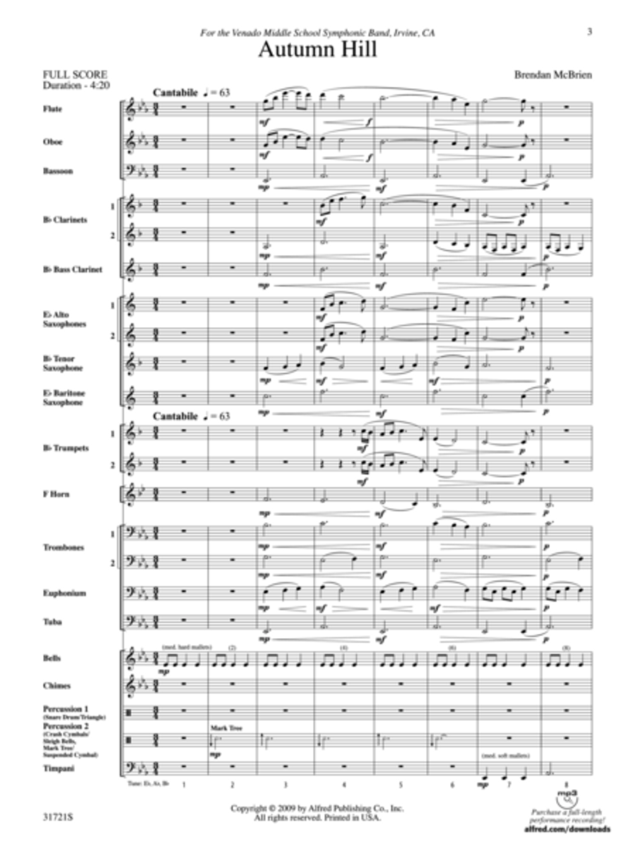 Autumn Hill Autumn Hill Concert Band scores gallery preview page 2