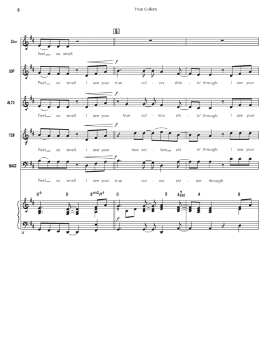 True Colors 4-Part scores gallery preview page 6