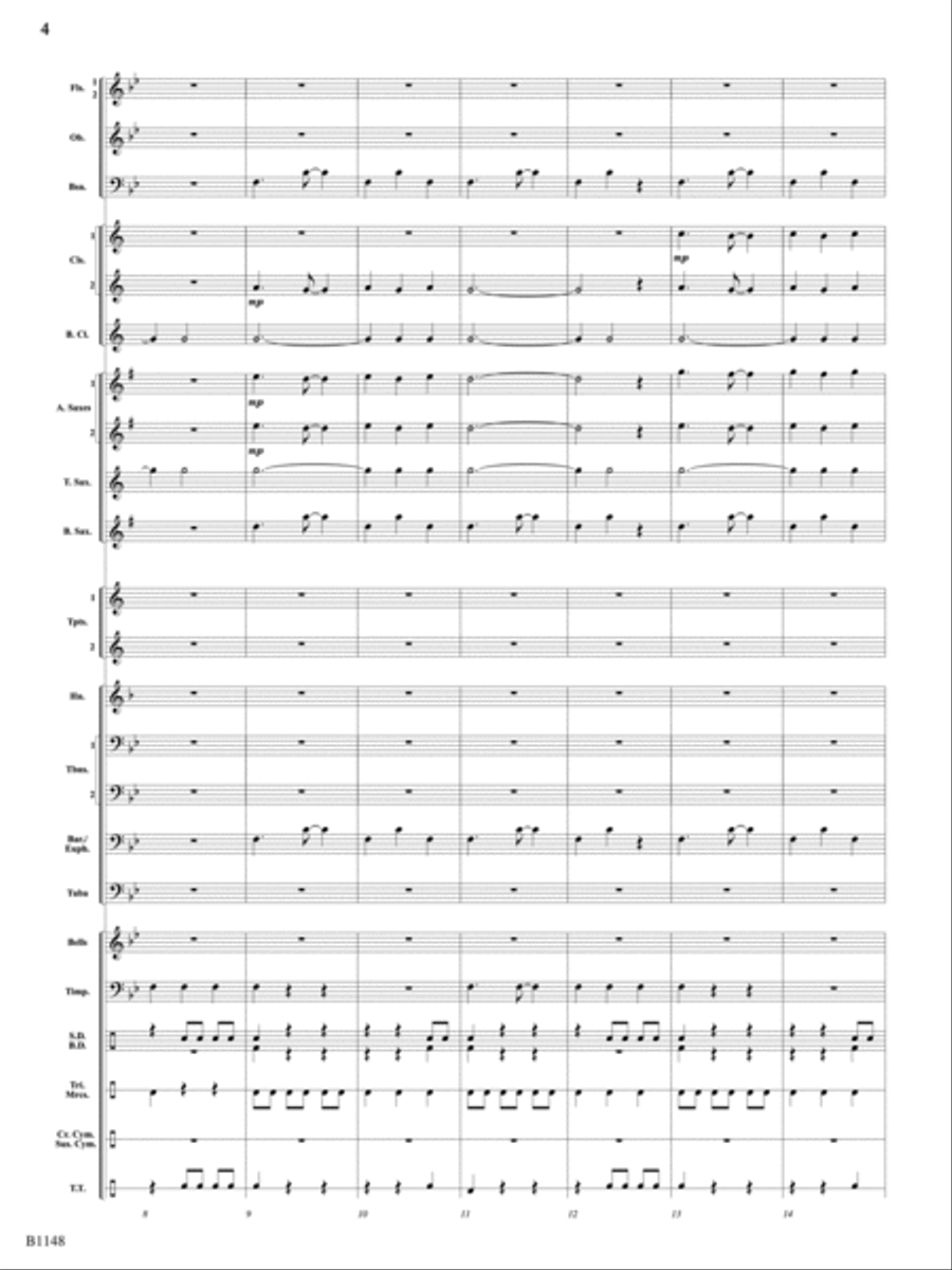 Cloud Nine: Score Concert Band scores gallery preview page 4