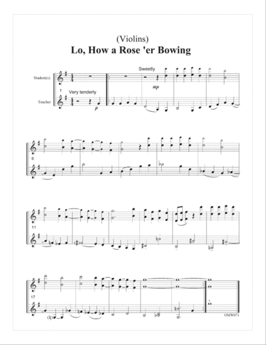 Carols for Violin Duets Carols for Violin Duets String Duet scores gallery preview page 4